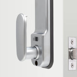CodeLocks CL155 MECHANICAL Mortice Latch Dual Backplate Silver Grey