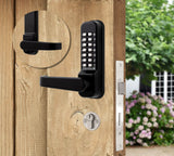 CodeLocks CL420 & CL425 Marine Grade Mortice Lock with Double Cylinder, Black
