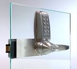 CodeLocks CL4000 ELECTRONIC Glass Door Lock Brushed Steel