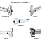 Schlage CO-200-993R-70-PRK-RHO_-B Electronic Rim Exit Device Trim with Proximity Card Reader and Keypad, Prepped for SFIC