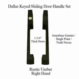 DALLAS KEYED SLIDING DOOR HANDLE SET, Amesbury Gemini / Single Point / Truth Nexus, RH 1-3/4