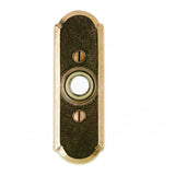 Rocky Mountain Arched Door Bell Button EW708 Arched 1 1/2" x 4 1/2"