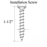 SCREW, TRILENNIUM 3-POINT LOCK INSTALLATION, 1-1/2", 7 PACK