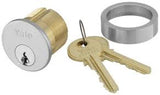 Mortise Cylinder w/Yale® Standard Cam