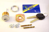 Single Cylinder JP Deadlock w/Rimo Cylinder, includes Card & 2 Cut Keys