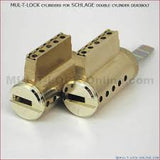 Cyl. for Schlage® Double DB (2 Cyls keyed / 1 Cyls sub assembled.) (4 Chamber)