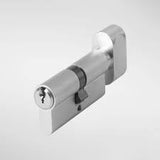 Single Euro Cyl. w/Flat Thumb Turn - 33X43mm with Gear