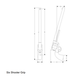 Rocky Mountain Six Shooter Grip 17 3/4″