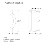 Rocky Mountain Offset Curved Rail Grip 6 7/8″