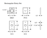 Rocky Mountain Rectangular Entry Set 2 1/2″ x 4 1/2″