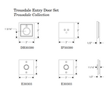 Rocky Mountain Square Trousdale Entry Set 3″ x 3″