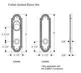 Rocky Mountain Corbel Arched Entry Set 2 1/2″ x 9″