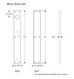 Rocky Mountain Metro Entry Set – 2 1/4″ x 17″ - 2 1/4" x 8" Interior Escutcheon