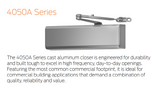 LCN 4050A Surface-Mounted Cast Aluminum Door Closer