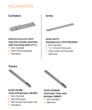 LCN 6030 Pacer Double-Acting, Concealed In Frame, Single Lever Arm Track Closer - Powder Coat Finish