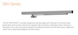 LCN SEH SENTRONIC, Surface-Mounted Fire/Life Safety Door Holder - Plated finishes