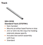 LCN SEH SENTRONIC, Surface-Mounted Fire/Life Safety Door Holder - Plated finishes
