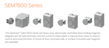 LCN SEM7830 Series, heavy duty, electrically Controlled Door Holding Magnets - Powder coat Finish