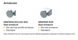 LCN SEM7830 Series, heavy duty, electrically Controlled Door Holding Magnets - Powder coat Finish