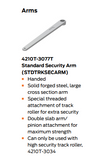LCN 4210T Series Surface-Mounted Heavy Duty High Security, Track Closer - Powder Coat Finish