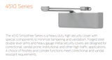 LCN 4510 Series Surface-Mounted Heavy Duty High Security Closer - Powder Coat Finish