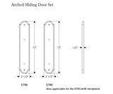 Rocky Mountain Arched Patio Sliding Door Set – 2 1/2″ x 13″