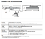 LCN 4840 Auto Equalizer™, Pneumatically Powered Multi-door - Plated Finish