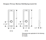 Rocky Mountain Flute Privacy Set – 3″ x 8″
