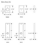 Rocky Mountain Metro Entry Set – 2 1/4″ x 8″
