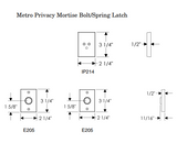 Rocky Mountain Metro Privacy Set – 2 1/4″ x 3 1/4″