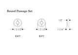Rocky Mountain Round Privacy Set – 2 1/2" x 2 1/2"
