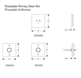 Rocky Mountain Trousdale Privacy Set – 3″ x 3″