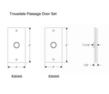 Rocky Mountain Trousdale Privacy Set – 3″ x 6″