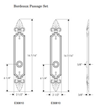 Rocky Mountain Bordeaux Passage Set – 2 1/2″ x 16 7/16″