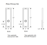 Rocky Mountain Flute Privacy Set – 3″ x 10″