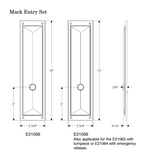 Rocky Mountain Mack Privacy Set – 3 3/4″ x 15″