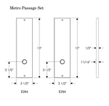 Rocky Mountain Metro Privacy Set – 3 1/2″ x 13″