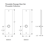 Rocky Mountain Trousdale Passage Set – 3″ x 10″