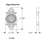 Rocky Mountain Briggs Mortise Bolt 2 1/2" x 5 1/8"