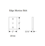 Rocky Mountain Edge Mortise Bolt 2" x 3"