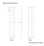 Rocky Mountain Metro Push/Pull Set – 3 1/2″ x 30″