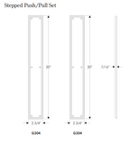 Rocky Mountain Stepped Push/Pull Set – 2 3/4″ x 20″