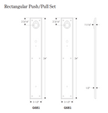 Rocky Mountain Rectangular Push/Pull Set – 3 1/2″ x 24″