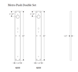 Rocky Mountain Metro Push/Pull Set – 2 1/4″ x 20″