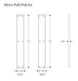 Rocky Mountain Metro Push/Pull Set – 2 1/4″ x 17″