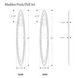 Rocky Mountain Maddox Push/Pull Set – 3 1/2″ x 22″
