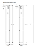 Rocky Mountain Flute Push/Pull Set – 3 9/16″ x 34 1/8″