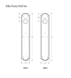 Rocky Mountain Ellis Push/Pull Set – 3 1/2″ x 20″