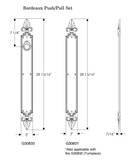 Rocky Mountain Bordeaux Push/Pull Set – 3″ x 28 13/16″