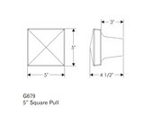 Rocky Mountain Square Pull 5" x 5"